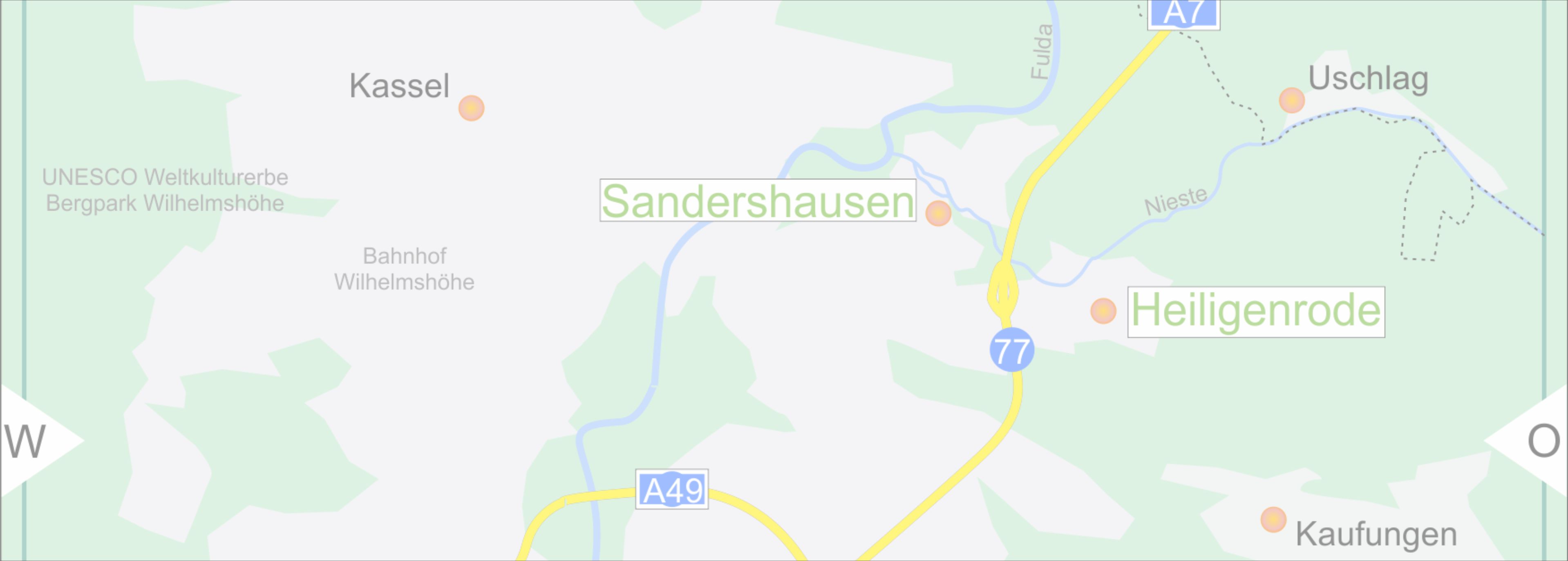 Ortsplan Gemeinde Niestetal